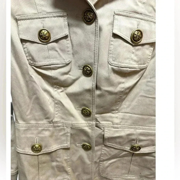TAN TORY BURCH BUTTONED COAT/JACKET - Picture 2 of 5